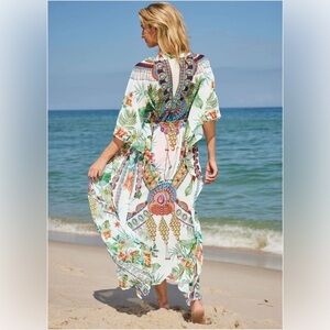 Front Tie Kimono Cover-Up